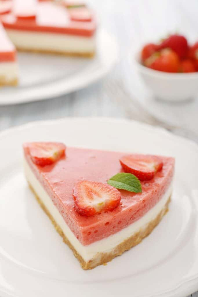 Best Mary Berry No Bake Strawberry Cheesecake