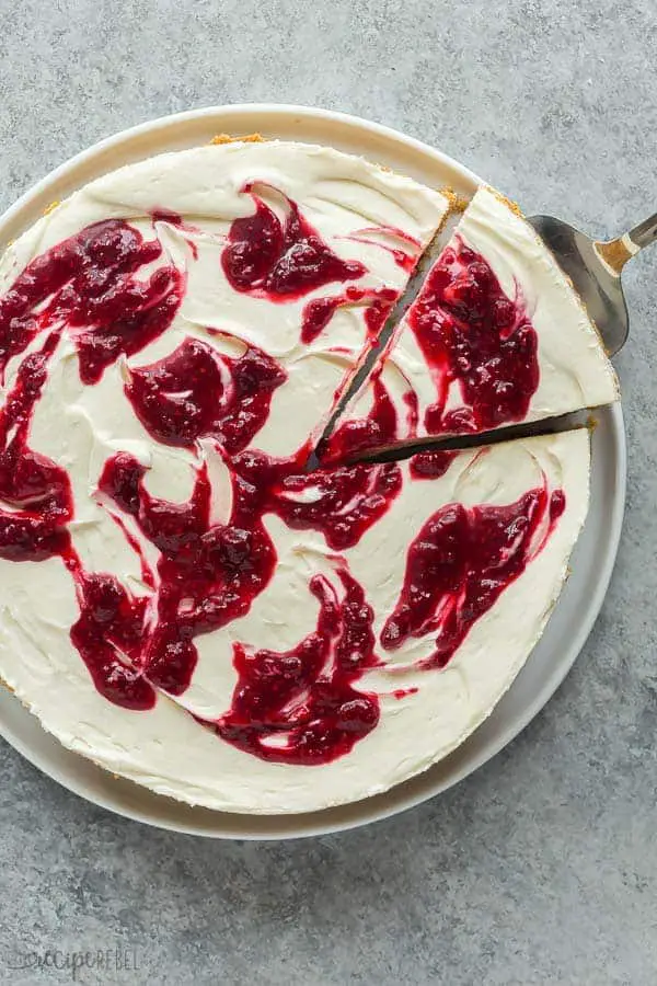 Jamie Oliver No Bake Raspberry and White Chocolate Cheesecake