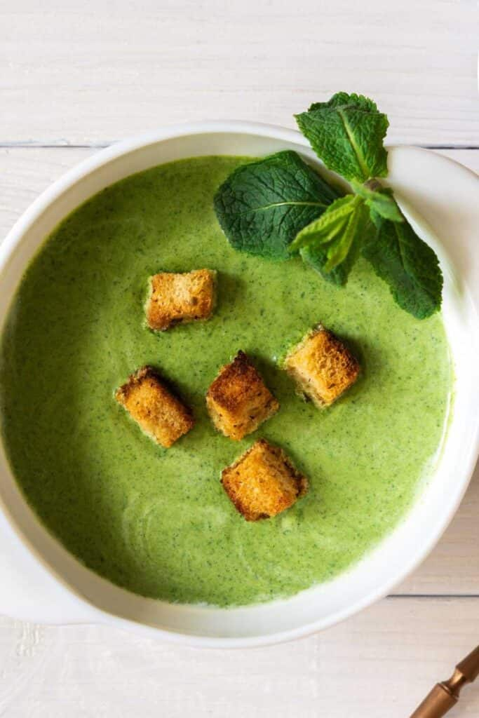 Mary Berry Pea and Mint Soup