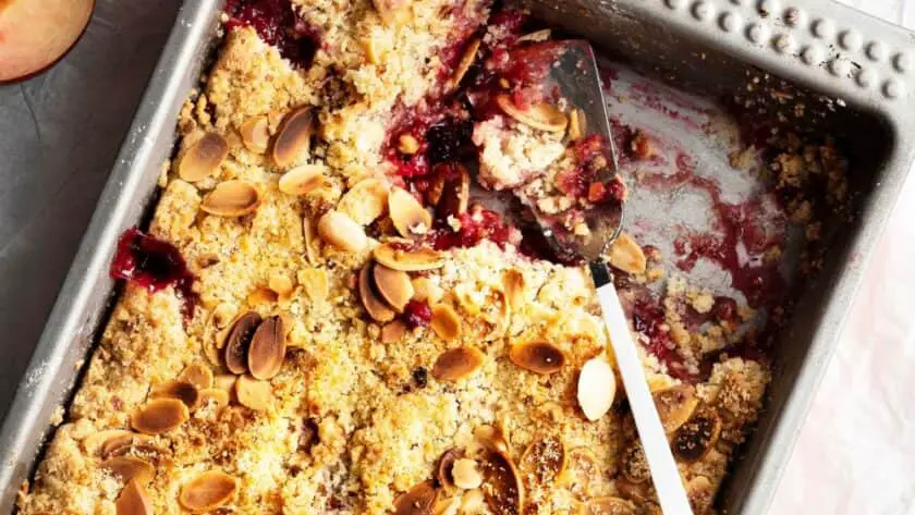 Hairy Bikers Plum Crumble Recipe