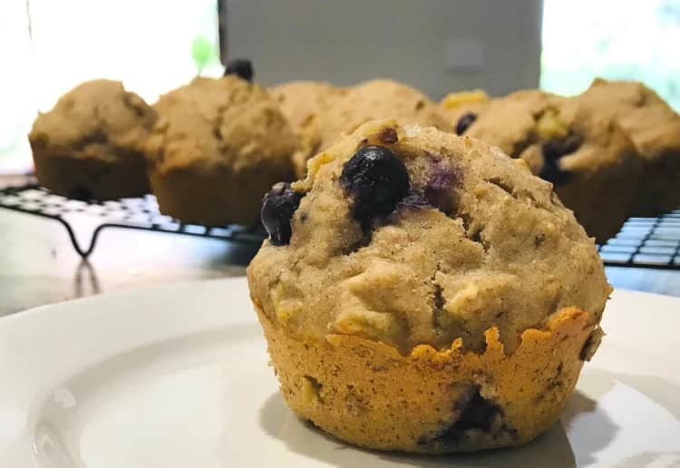 Jamie Oliver Blueberry and Banana Muffins