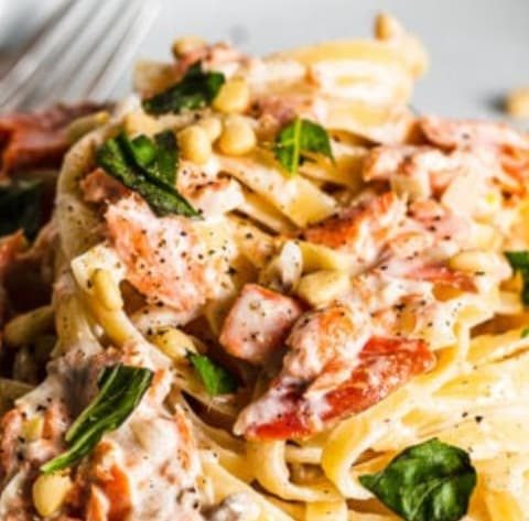 Mary Berry Hot Smoked Salmon Linguine