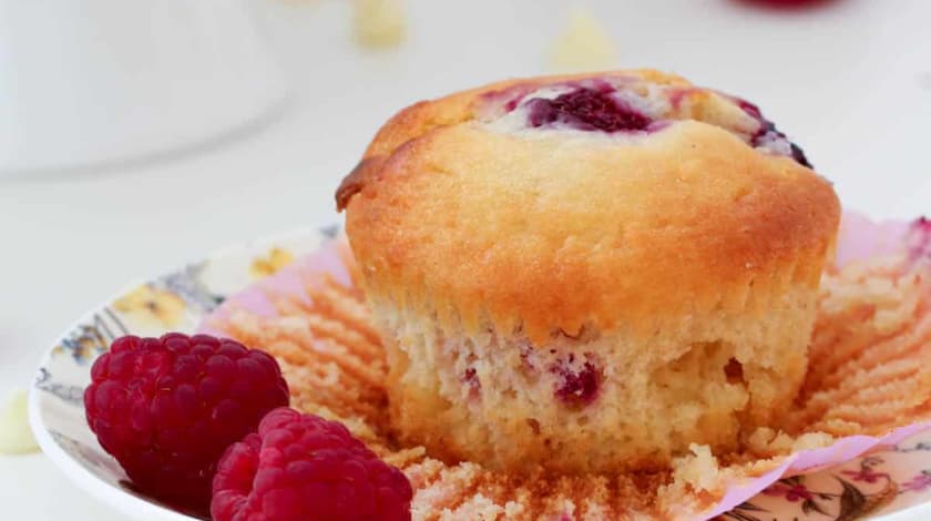 Mary Berry Raspberry and White Chocolate Muffins