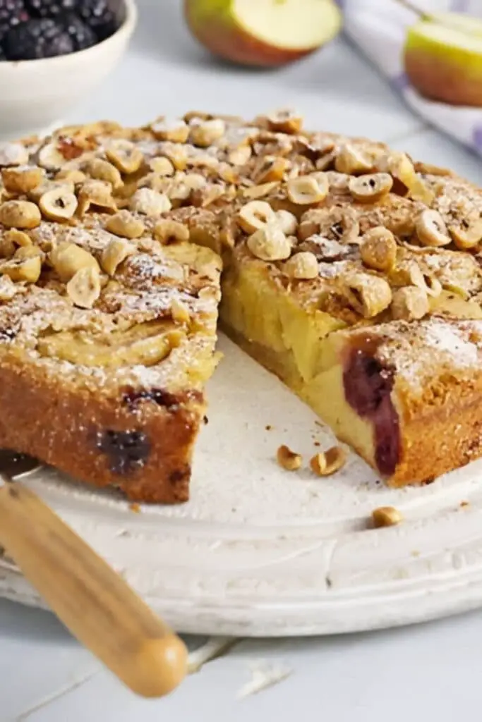 Mary Berry Apple and Blackberry Cake 