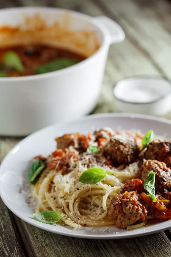 Jamie Oliver Meatballs and Tomato Sauce