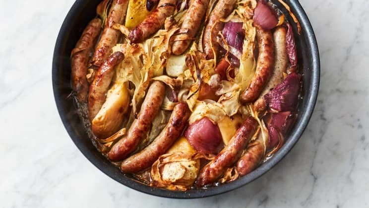 Jamie Oliver Sausage Tray Bake 5 Ingredients