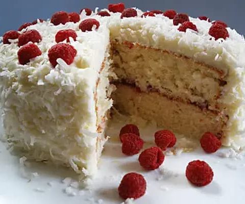 Mary Berry Coconut and Raspberry Cake