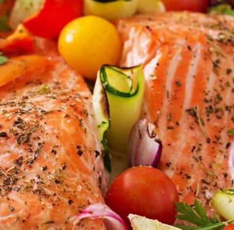 Hairy Bikers Salmon Tray Bake