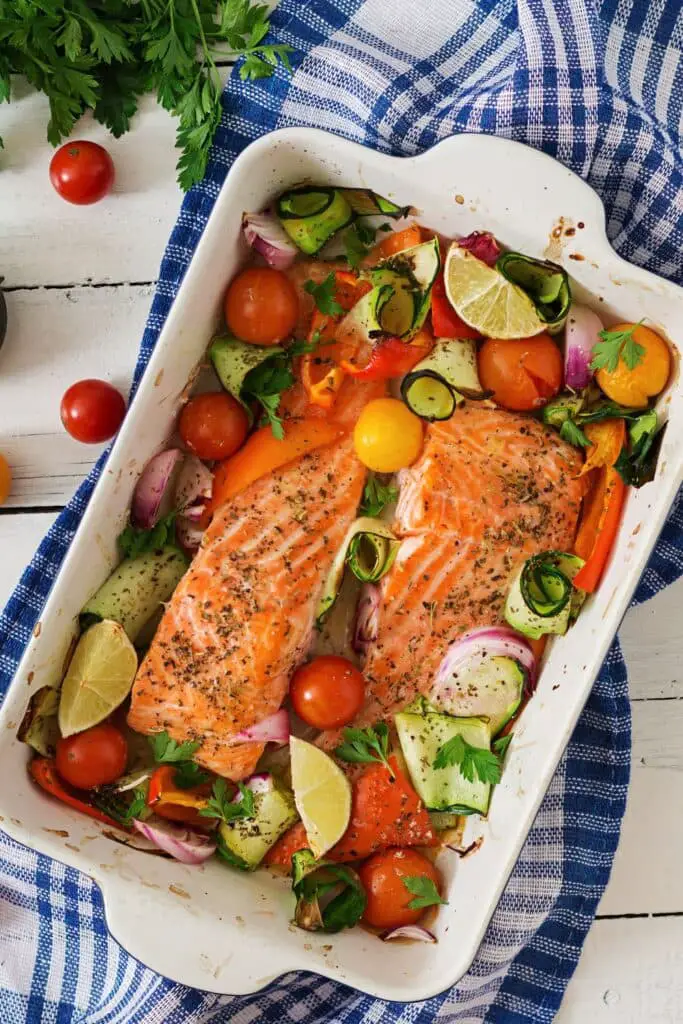 Hairy Bikers Salmon Tray Bake RECIPE