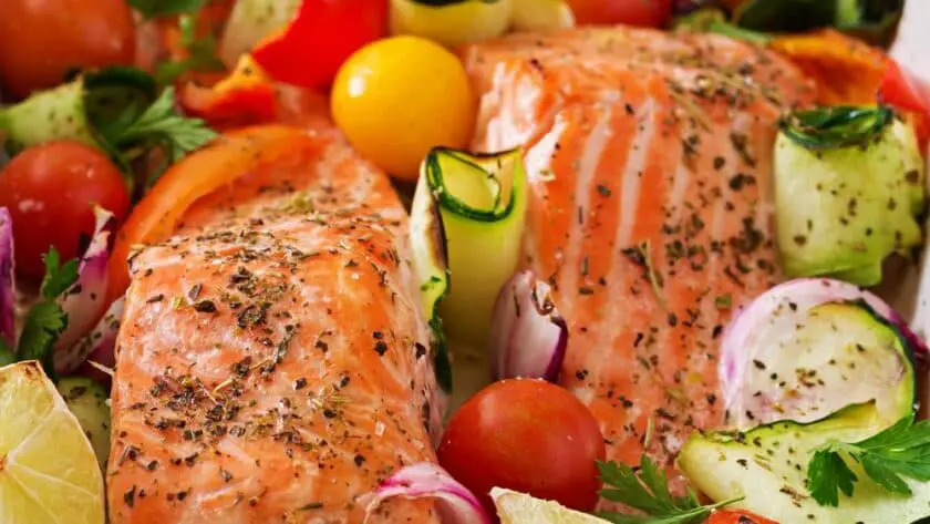 Hairy Bikers Salmon Tray Bake