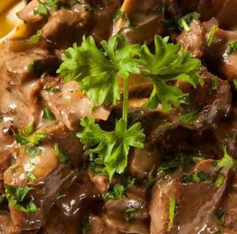 James Martin Beef Stroganoff