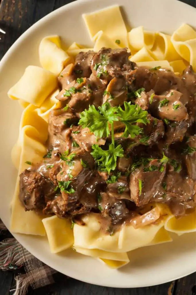 James Martin Beef Stroganoff recipe