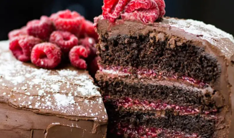 Jamie Oliver Chocolate and Raspberry Cake