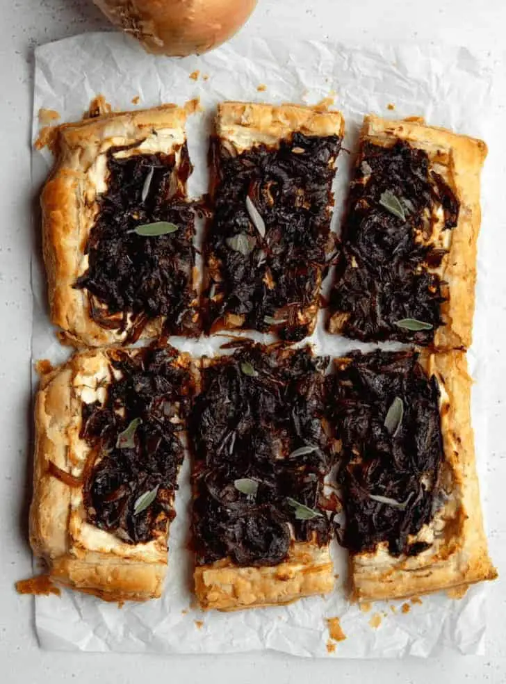 Jamie Oliver Caramelised Onion and Goat’s Cheese Tart