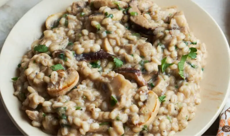 Jamie Oliver Mushroom Pearl Barley Risotto