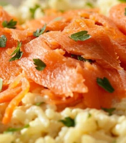 Jamie Oliver Salmon Risotto recipe