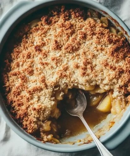 Jamie Oliver Vegetarian Apple Crumble