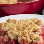 Mary Berry Rhubarb and Ginger Crumble