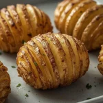 Hasselback Potatoes - recipe card