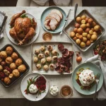 Easy Christmas recipes for beginners including roast chicken, turkey breast, potatoes and Eton mess