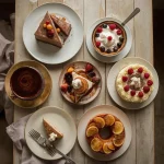 Make-ahead Christmas desserts including chocolate torte, tiramisu, lemon tart and cheesecake