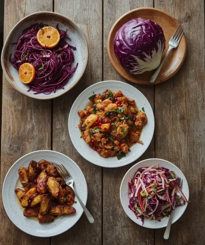 Red cabbage recipes for Christmas including braised, roasted and slaw